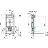 Инсталляция LAUFEN CW2 с бачком для подвесного унитаза 8.9466.1.000.000.1